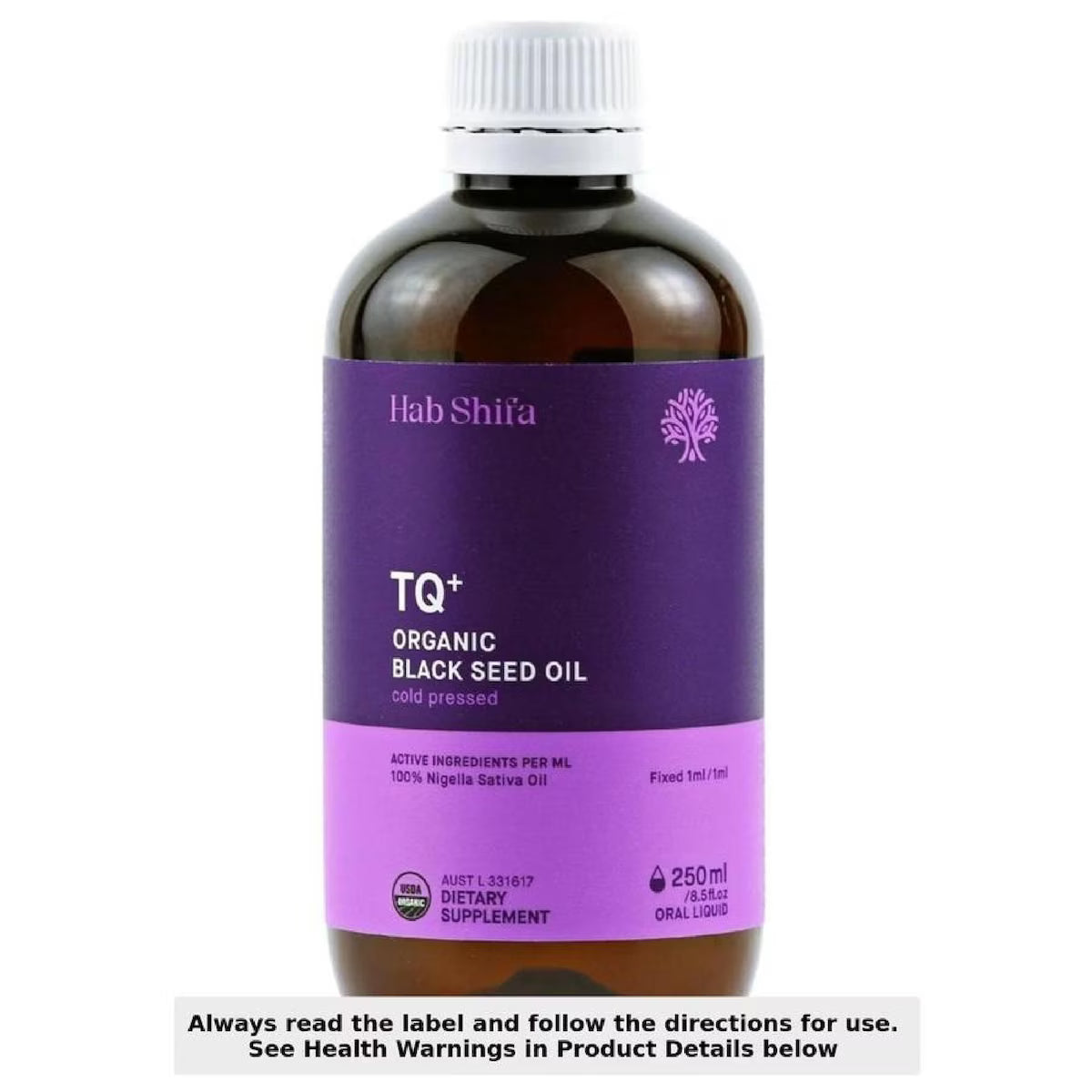 Hab Shifa TQ+ Organic Black Seed Oil 250ml